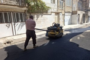 عملیات ترمیم و لکه‌گیری نوار حفاری کوچه میلان 24  