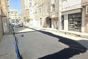 عملیات ترمیم و لکه‌گیری نوار حفاری کوچه میلان 24  