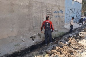 آغاز عملیات نوسازی جداول فرسوده کوچه گلستان 18