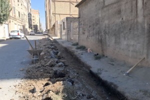 آغاز عملیات نوسازی جداول فرسوده کوچه گلستان 18