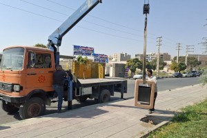 نصب نیمکت، باکس زباله و اجاق‌ پارکی در میدان شهید بهشتی 