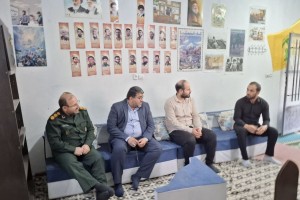 بازدید شهردار صالحیه، فرمانده سپاه بهارستان و فرمانده حوزه مقاومت بسیج صالحیه از پایگاه‌های بسیج شهید درهم‌پور و شهید مهدی نقاوت