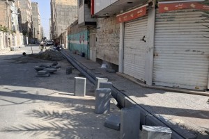 عملیات تخریب و بازسازی جداول فرسوده کوچه گلستان 17