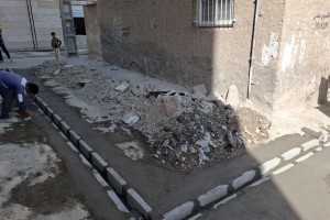 تخریب و نوسازی جداول کوچه بهمن 2 