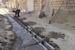 تخریب و نوسازی جداول کوچه بهمن 2 