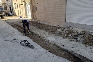 تخریب و نوسازی جداول کوچه بهمن 2 