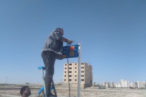 نصب تابلوهای شناسایی گذرهای جدیدالاحداث سرو یکم تا ششم 