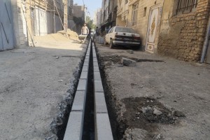 نوسازی جداول کوچه بوستان پنجم در دستور کار واحد عمران شهرداری صالحیه قرار گرفت