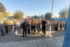 برگزاری مسابقات ورزشی به مناسبت هفته بسیج دانش‌آموزی در مدرسه عمار یاسر