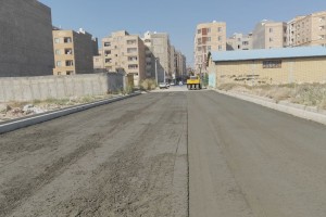 هموارسازی انتهای خیابان پانزده‌متری دوم (صبا) با استفاده از بتن RCC