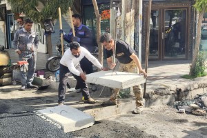 اجرای عملیات تعریض و بازسازی پل عرضی خیابان نسیم  