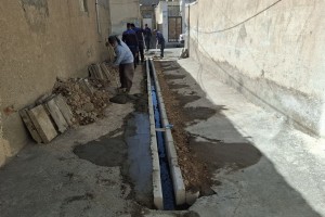 نوسازی نهر کوچه بن‌بست انتهای مهر یکم  