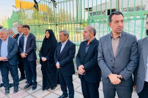 غبارروبی گلزار شهدای امامزاده باقر (ع) در همراهی محمد آگاهی مند شهردار ، رئیس و اعضای شورای اسلامی