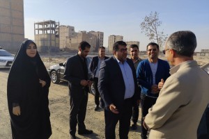 بازدید شهردار و اعضای شورای اسلامی شهر از روند اجرای پروژه  