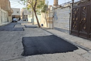 ترمیم نقاط فرسوده و لکه‌گیری آسفالت در کوچه بوستان هشتم آغاز شد  