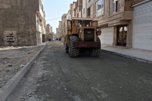  آغاز عملیات زیرسازی کوچه میلان یازدهم برای اجرای بتن RCC