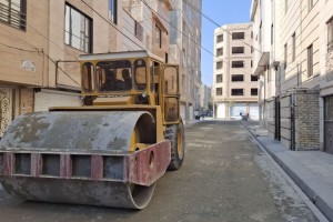  آغاز عملیات زیرسازی کوچه میلان یازدهم برای اجرای بتن RCC