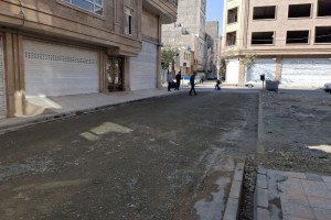  آغاز عملیات زیرسازی کوچه میلان یازدهم برای اجرای بتن RCC