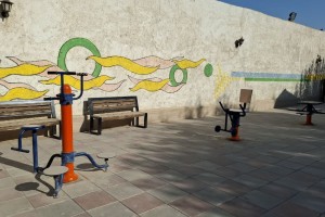 بازپیرایی و بازسازی کامل تجهیزات ورزشی و مبلمان پارک بانوان ریحانه