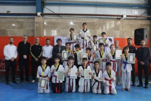 نمایش اراده و مهارت در المپیاد دانش آموزی تکواندو شهرداری صالحیه