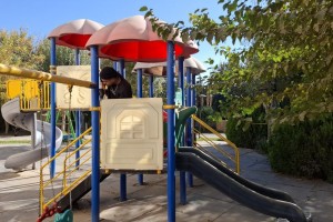 ساماندهی و نوسازی کامل وسایل بازی کودکان در پارک بانوان ریحانه