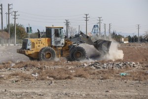 عملیات پاکسازی و نخاله‌برداری حواشی کمربندی آیت‌الله هاشمی رفسنجانی