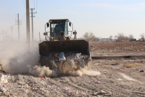 عملیات پاکسازی و نخاله‌برداری حواشی کمربندی آیت‌الله هاشمی رفسنجانی