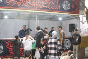 برپایی موکب پذیرایی و ایستگاه صلواتی شهرداری صالحیه در ایام فاطمیه