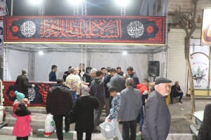 برپایی موکب پذیرایی و ایستگاه صلواتی شهرداری صالحیه در ایام فاطمیه