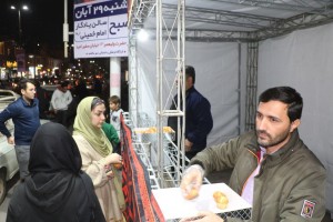 برپایی موکب پذیرایی و ایستگاه صلواتی شهرداری صالحیه در ایام فاطمیه