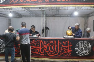 برپایی موکب پذیرایی و ایستگاه صلواتی شهرداری صالحیه در ایام فاطمیه