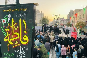 تجلی شور فاطمی و شعور بسیجی در خیابان شهید جهان‌آرا