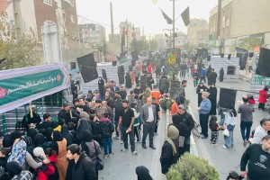 تجلی شور فاطمی و شعور بسیجی در خیابان شهید جهان‌آرا