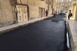  روکش آسفالت کوچه میلان 11 با موفقیت اجرا شد
