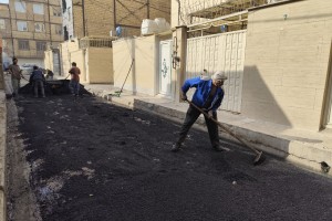  روکش آسفالت کوچه میلان 11 با موفقیت اجرا شد