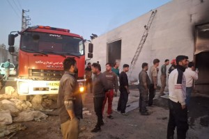 حضور ضربتی آتش‌نشانی صالحیه در مهار آتش‌سوزی مهیب در شهرک قلعه‌میر