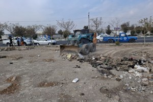  پاکسازی و نخاله‌برداری اراضی بایر حواشی خیابان ولیعصر(عج) و صیاد شیرازی