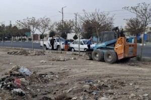 پاکسازی و نخاله‌برداری اراضی بایر حواشی خیابان ولیعصر(عج) و صیاد شیرازی