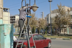 اصلاح و نوسازی سیستم روشنایی انتهای خیابان شهید نقاوت و میدان شهید توانایی&zwnj;پور
