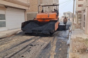 اجرای عملیات مکانیزه آسفالت در کوچه &laquo;شهدای گمنام ششم&raquo;&nbsp; 