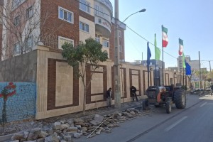 خیابان شهید جهان&zwnj;آرا ایمن&zwnj;تر و منظم&zwnj;تر از همیشه؛ نوسازی پیاده&zwnj;رو مقابل شهرداری صالحیه انجام شد