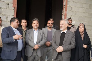 بازدید مدیرکل بازرسی استانداری تهران و فرماندار بهارستان از روند اجرای پروژه سالن اجلاس