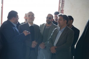 بازدید مدیرکل بازرسی استانداری تهران و فرماندار بهارستان از روند اجرای پروژه سالن اجلاس