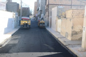 کوچه &laquo;مرداد یکم&raquo; زیر تیغ آسفالت مکانیزه رفت