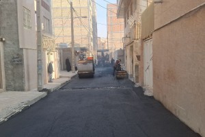 آسفالت مکانیزه کوچه فروردین دوم