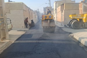 آسفالت مکانیزه کوچه فروردین دوم