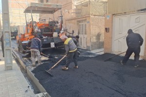 آسفالت مکانیزه کوچه فروردین دوم