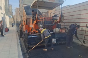 آسفالت مکانیزه کوچه فروردین دوم
