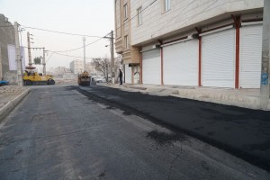 عملیات آسفالت مکانیزه کوچه میلان هجدهم