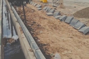 اجرای عملیات پیاده&zwnj;روسازی در انتهای خیابان ولیعصر(عج)